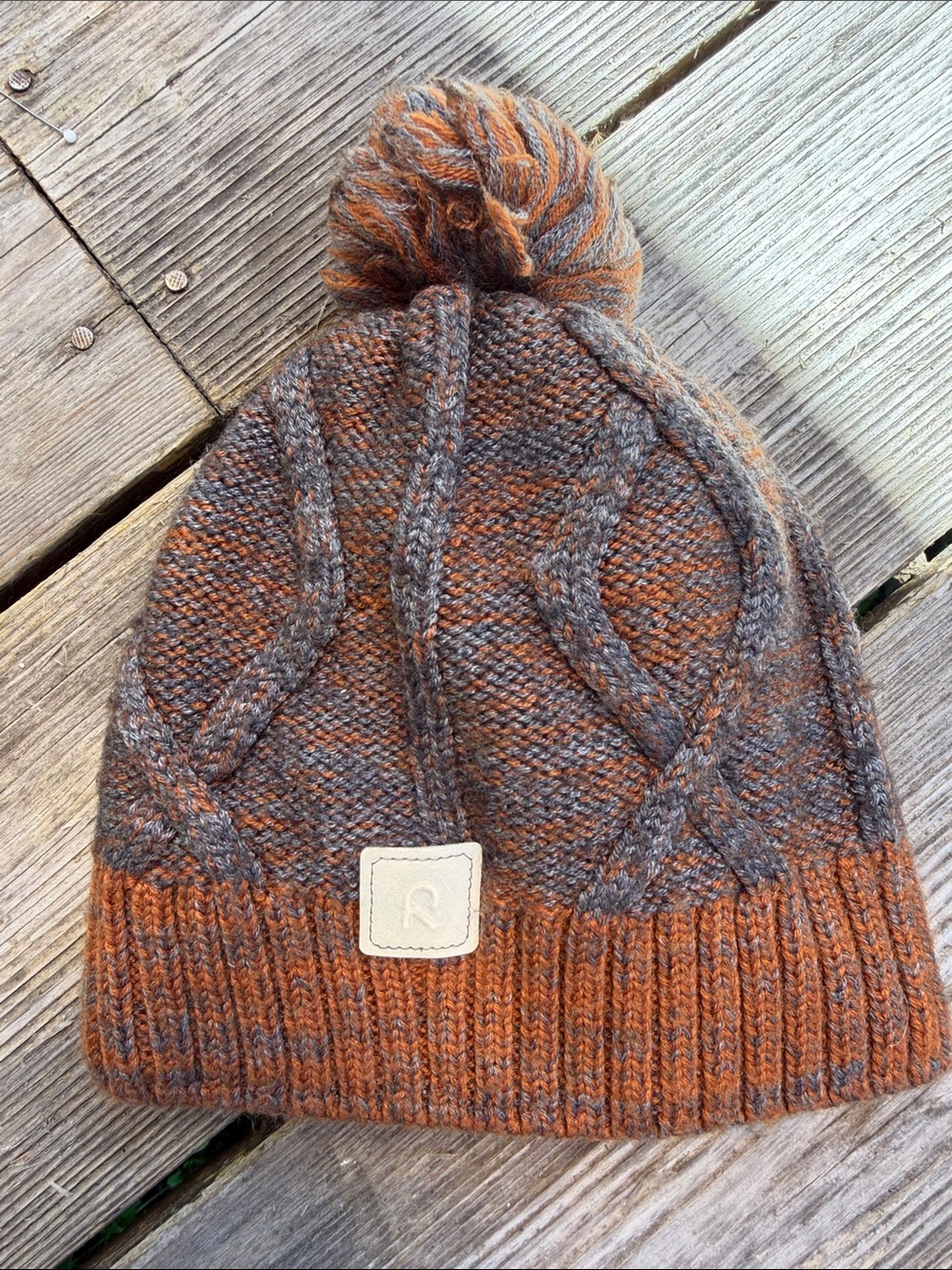 Kids Reima Routii Hat in the Cinnamon Brown